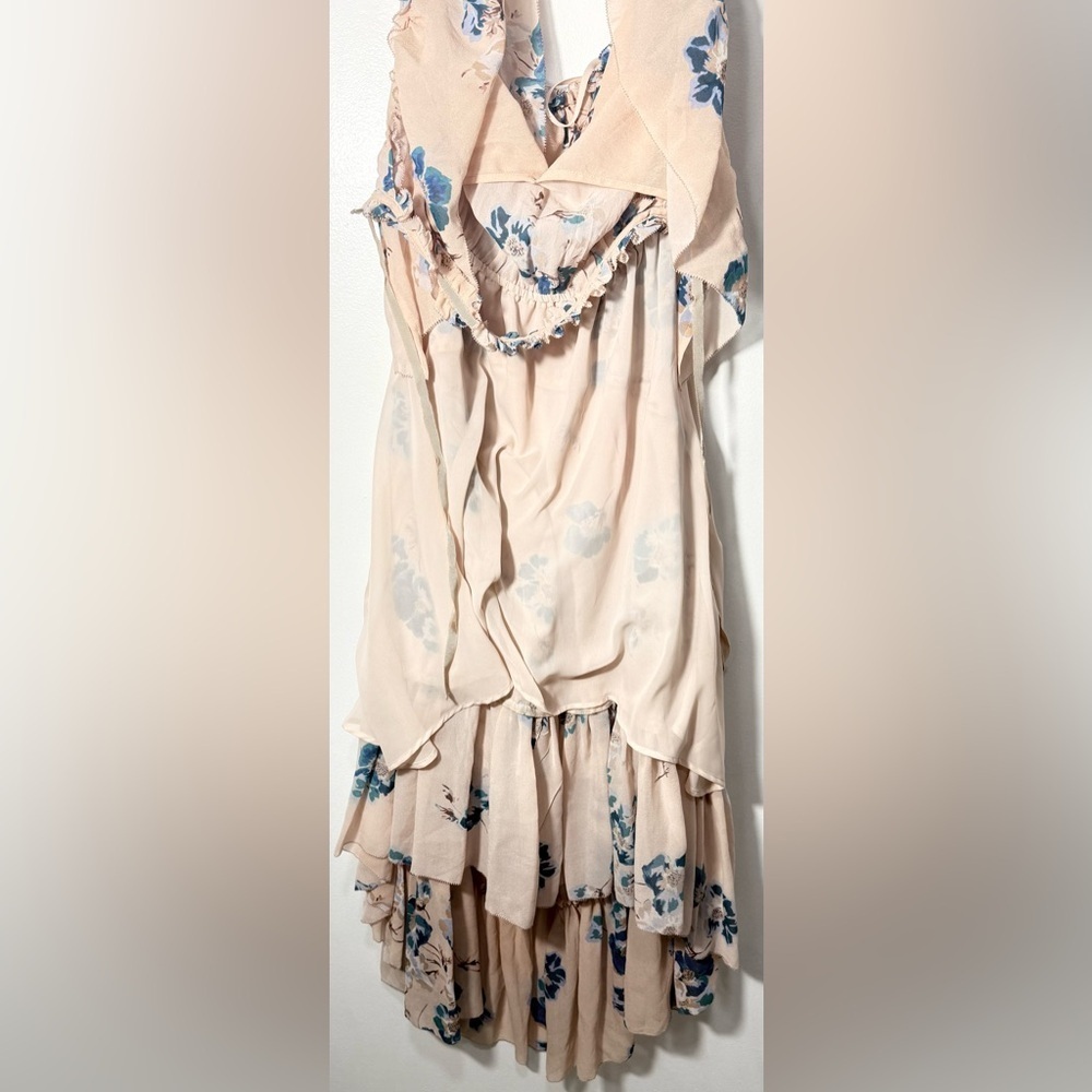 Ulla Johnson Blue Floral High Low Dress - Picture 15 of 16